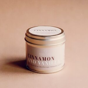 Cinnamon & Vanilla Beeswax Candle SCAL